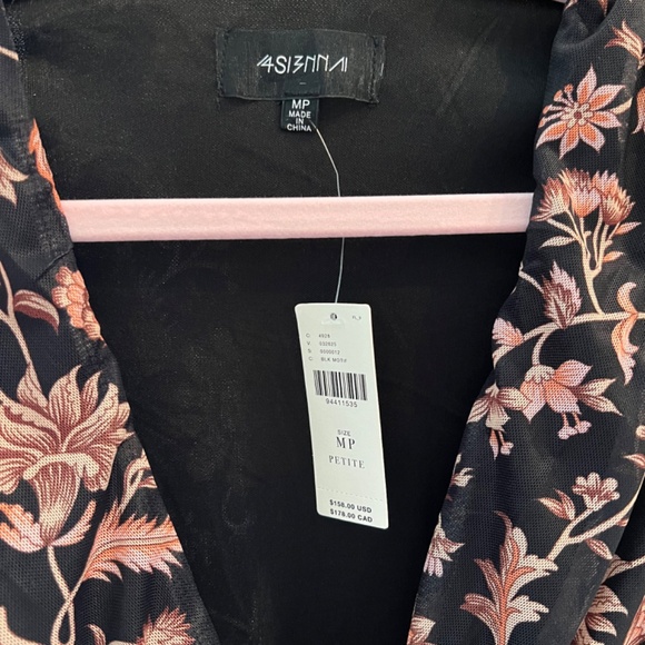 NWT ANTHROPOLOGIE X 4SI3NNA V-Neck Floral Sleeveless Midi Dress MP - Picture 5 of 5